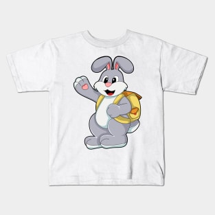 Rabbit with Backpack Kids T-Shirt
